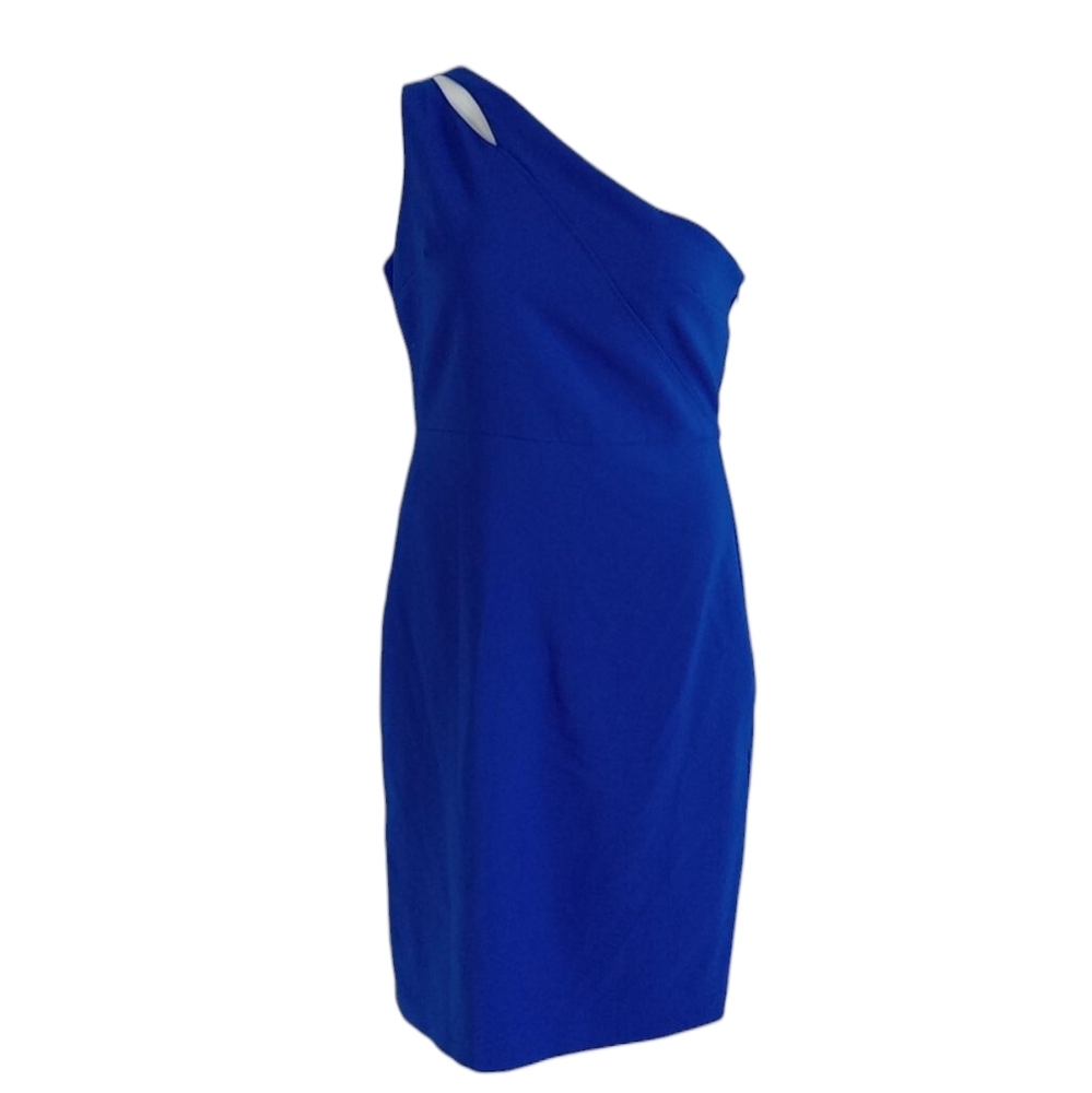 LAUNDRY By Shelli Segal Midi Dress Blue Cobalt